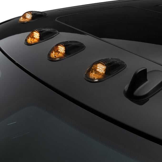 D-Motoring - Cab Roof Lights - LED - Smoked Lens - Plug-n-Play - 5PCS - Dodge Ram 1500 / 2500 / 3500 / 4500 / 5500 - 6