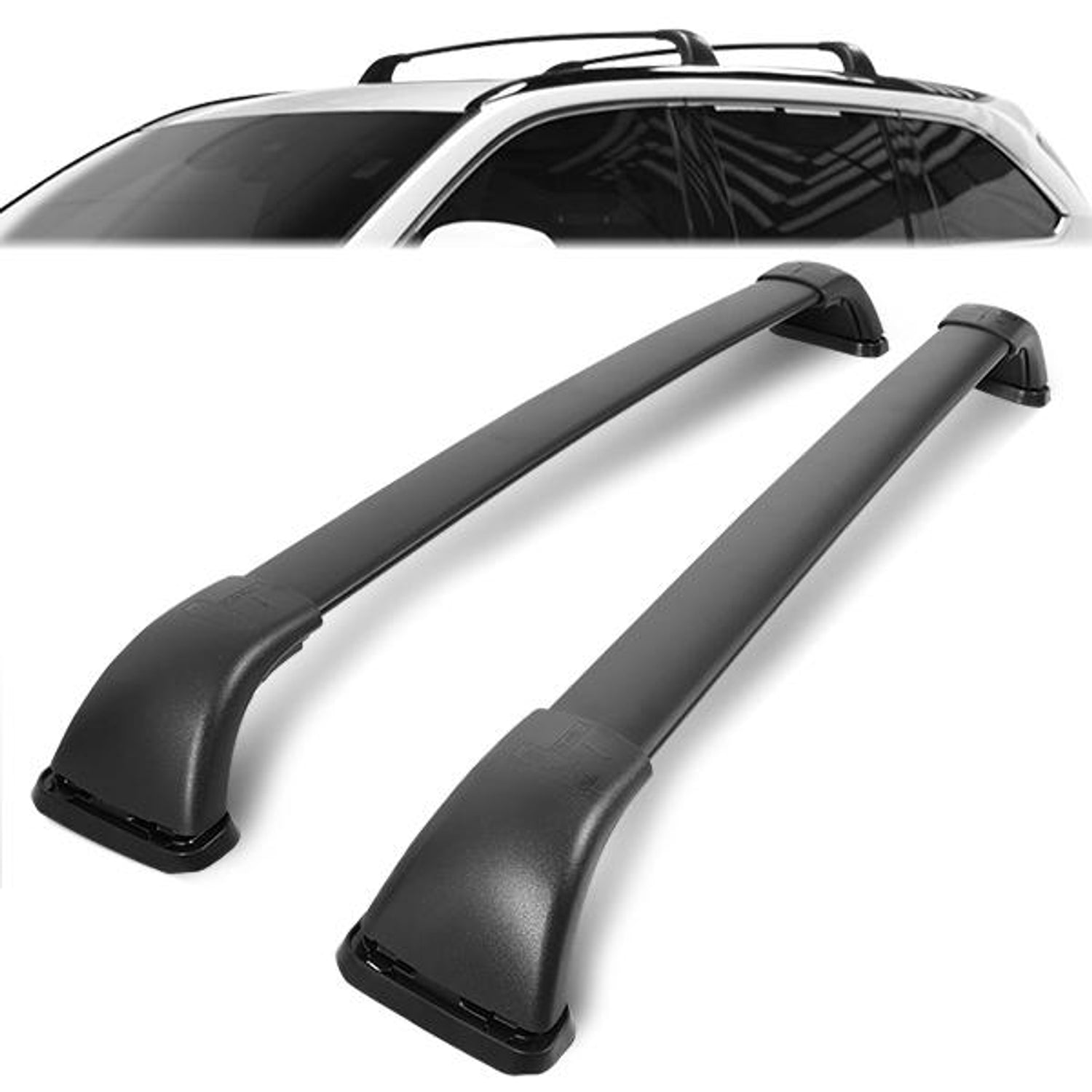 14-19 Toyota Highlander LE Roof Rack Cross Bars - Le Roof Side Rail - Aluminum - RR-THI014 - 1