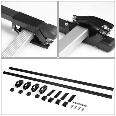D-Motoring - Roof Rack Cross Bars - 50 - Aluminum - Universal - 6