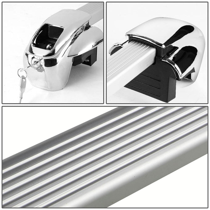 D-Motoring - Roof Rack Cross Bars - W/ Lock - 50 - Aluminum - Universal - 2