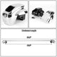 D-Motoring - Roof Rack Cross Bars - W/ Lock - 50 - Aluminum - Universal - 4