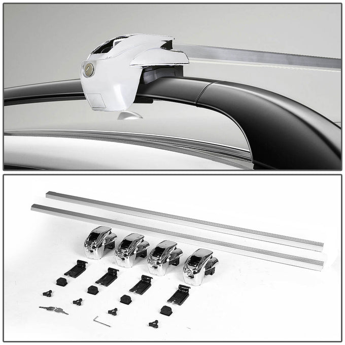 D-Motoring - Roof Rack Cross Bars - W/ Lock - 50 - Aluminum - Universal - 6