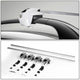 D-Motoring - Roof Rack Cross Bars - W/ Lock - 50 - Aluminum - Universal - 6