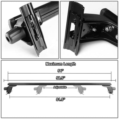 D-Motoring - Roof Rack Cross Bars - 54 - Aluminum - Universal - 5