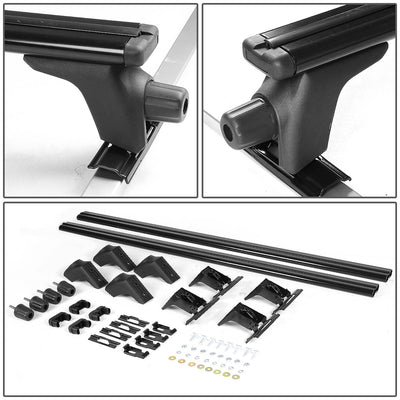 D-Motoring - Roof Rack Cross Bars - 54 - Aluminum - Universal - 2