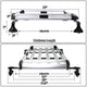 D-Motoring - Roof Cargo Basket - W/ Crossbar - 50X 31 - Aluminum - Universal - 2