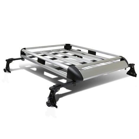 D-Motoring - Roof Cargo Basket - W/ Crossbar - 50X 38 - Aluminum - Universal - 1
