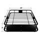 D-Motoring - Roof Cargo Basket - W/ Wind Fairing - 48X 40 - Stainless - Universal in Crossbars on roof - 5