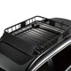 D-Motoring - Roof Cargo Basket - W/ Wind Fairing - 48X 40 - Stainless - Universal in Crossbars on roof - 1