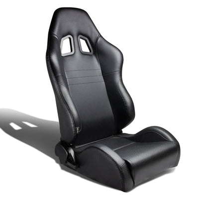 D-Motoring - Racing Seat - Reclinable - PVC Leather - Carbon Look - Left - 5