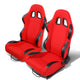 D-Motoring - Racing Seats - Reclinable - Woven Fabric - Type-R - Pair - 6