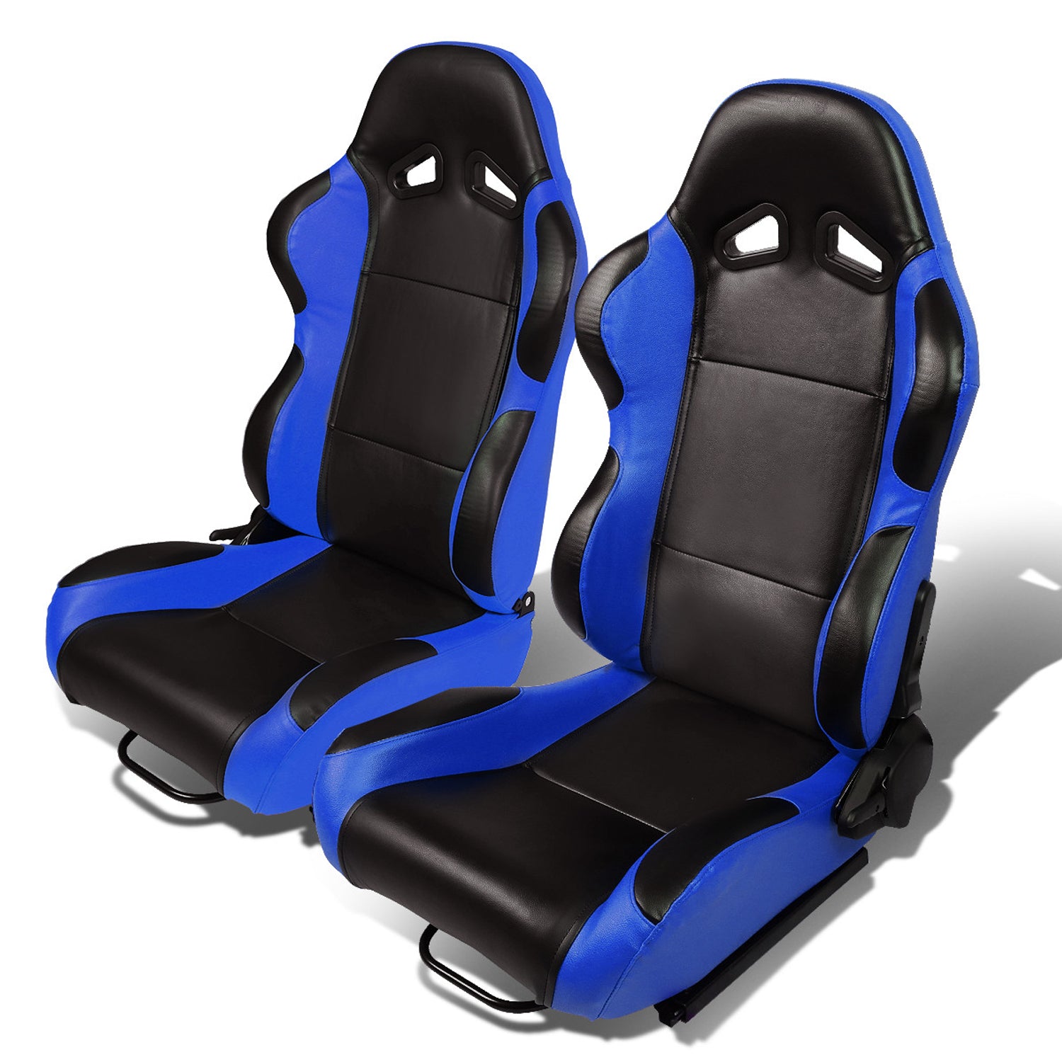 D-Motoring - Racing Seats - Reclinable - PVC Leather - Type-R - Pair - 1