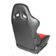 D-Motoring - Racing Seats - Reclinable - Arrow Design - PVC Leather - Pair - 4