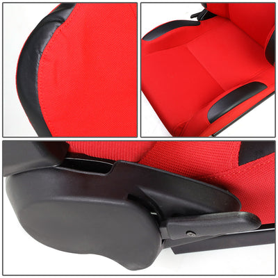 D-Motoring - Racing Seats - Reclinable - Cloth - Type-R - Pair - 2
