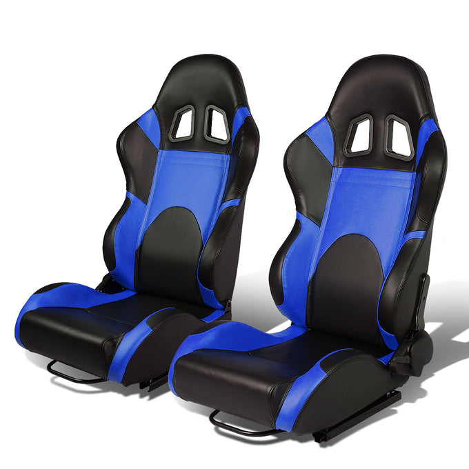 D-Motoring - Racing Seats - Reclinable - PVC Leather - Type-R - Pair - 7