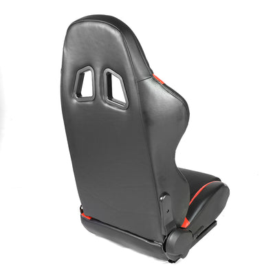D-Motoring - Racing Seats - Reclinable - PVC Leather - Type-R - Pair - 4