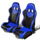 D-Motoring - Racing Seats - Reclinable - PVC Leather - Type-R - Pair - 6
