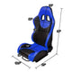 D-Motoring - Racing Seats - Reclinable - PVC Leather - Type-R - Pair - 5