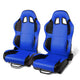 D-Motoring - Racing Seats - Reclinable - PVC Leather - Type-R - Pair - 6