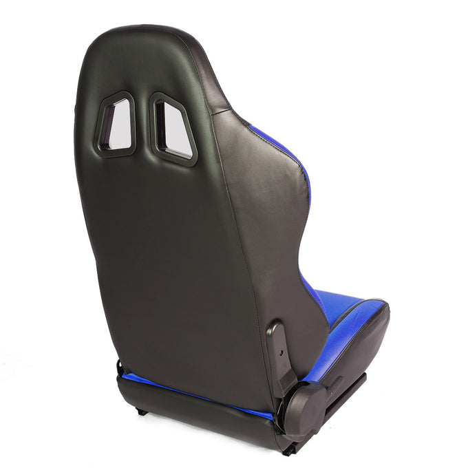 D-Motoring - Racing Seats - Reclinable - PVC Leather - Type-R - Pair - 4