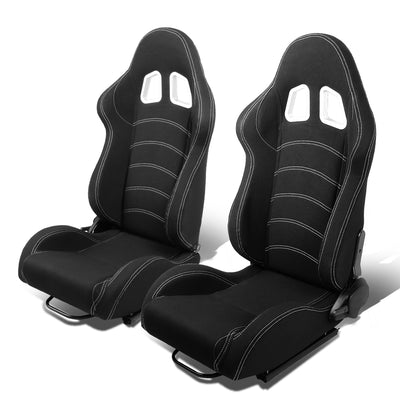 D-Motoring - Racing Seats - Reclinable - Woven Fabric - Pair - 6