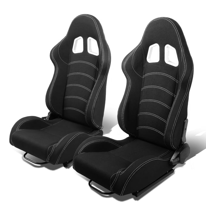 D-Motoring - Racing Seats - Reclinable - Woven Fabric - Pair - 6