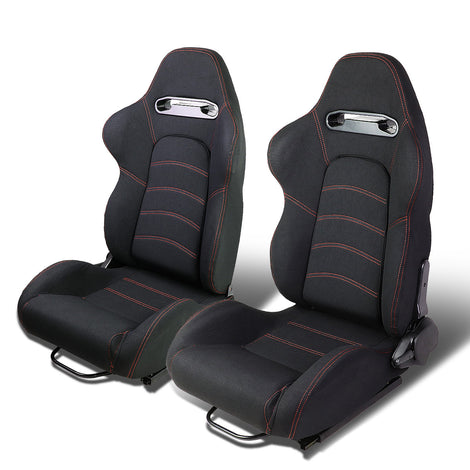 D-Motoring - Racing Seats - Reclinable - Type-R - Pair - 1