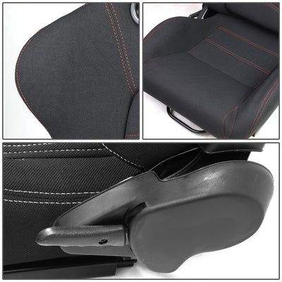 D-Motoring - Racing Seats - Reclinable - Type-R - Pair - 2