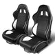D-Motoring - Racing Seats - Reclinable - Type-R - PVC Leather - Pair - 1