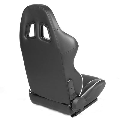 D-Motoring - Racing Seats - Reclinable - Type-R - PVC Leather - Pair - 4