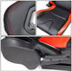 D-Motoring - Racing Seats - Reclinable - Type-R - PVC Leather - Pair - 2