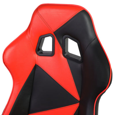 D-Motoring - Racing Seats - Reclinable - Triangle Pattern - PVC Leather - Pair - 3