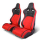 D-Motoring - Racing Seats - Reclinable - Fabric - Pair - 1