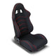 Left / Driver Side Reclinable Red Cloth Racing Seat<br>Universal