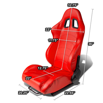D-Motoring - Racing Seat - Reclinable - PVC Leather - Left - 4