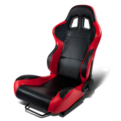 D-Motoring - Racing Seat - Reclinable - PVC Leather - Carbon Look - Left - 8