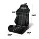 D-Motoring - Racing Seat - Reclinable - Suede - Type-R - Left - 4
