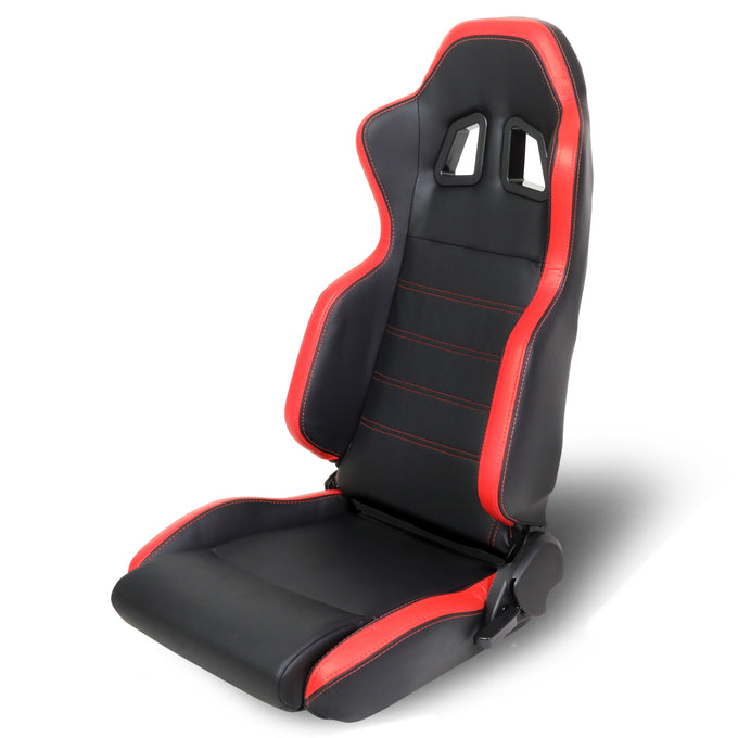 D-Motoring - Racing Seat - Reclinable - PVC Leather - Sport Style - Left - 5