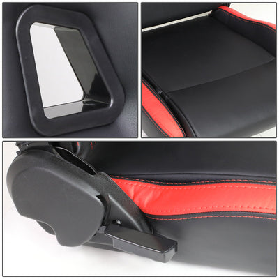 D-Motoring - Racing Seat - Reclinable - PVC Leather - Sport Style - Left - 3