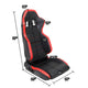 D-Motoring - Racing Seat - Reclinable - PVC Leather - Sport Style - Left - 4