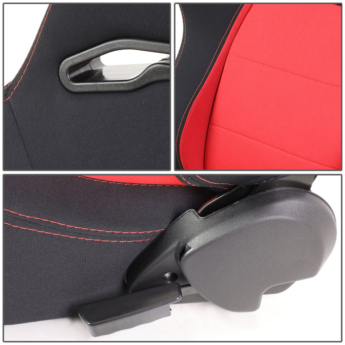 D-Motoring - Racing Seat - Reclinable - Woven Fabric - Left - 3