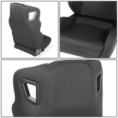 D-Motoring - Racing Seat - Reclinable - Woven Wide Headrest - Left - 2