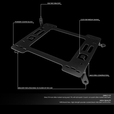 D-Motoring - 99-05 Bmw 3-SeriesSeat Brackets - 3/16 Thick Steel - Pair - 2