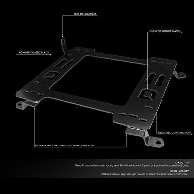 D-Motoring - 06-17 VW Golf City GTISeat Brackets - 3/16 Thick Steel - Pair - 2