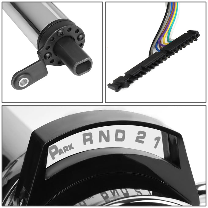 D-Motoring - Steering Column - 30 in. Column Length - Tilt Function - Fits Automatic Transmission Models with Column Shift - 55-59 Chevy GM Floor Shift Models  - 5