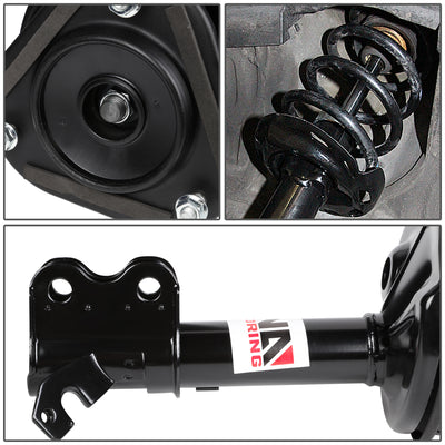 D-Motoring - Strut Assemblies - Mild Steel - Set of 2 - Geo Prizm / Chevy Prism / Toyota Corolla FWD - 3