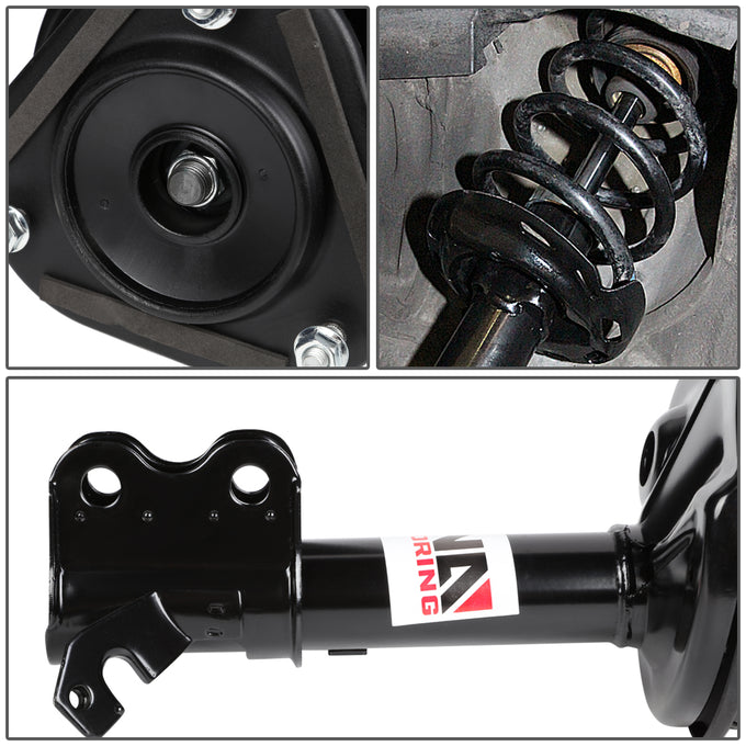 D-Motoring - Strut Assemblies - Mild Steel - Set of 2 - Geo Prizm / Chevy Prism / Toyota Corolla FWD - 3
