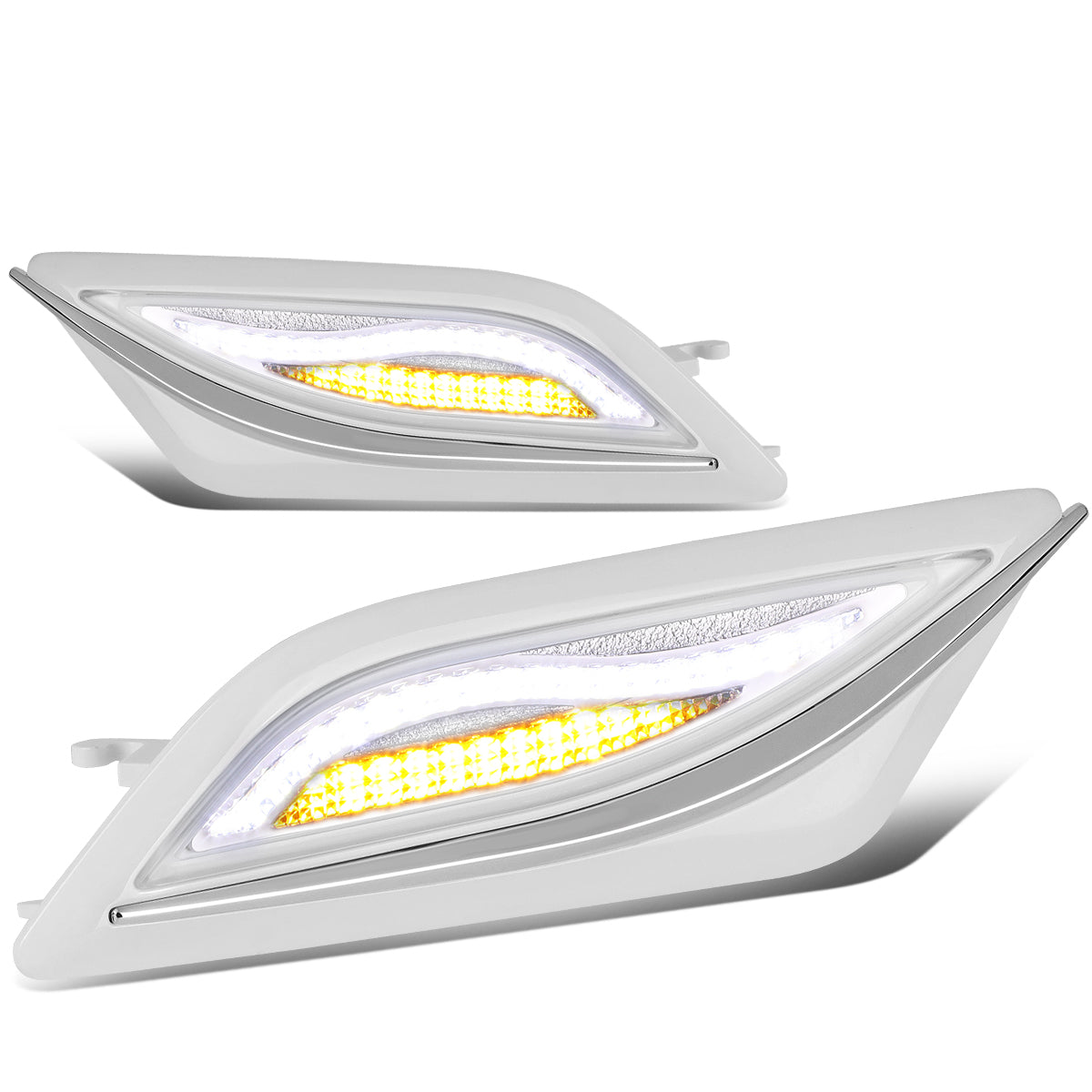 D-Motoring - Side Marker Lights - Clear Lens - Plug-n-play - Pair - Mercedes C180 / C200 / C250 / C300 / C350 - 1