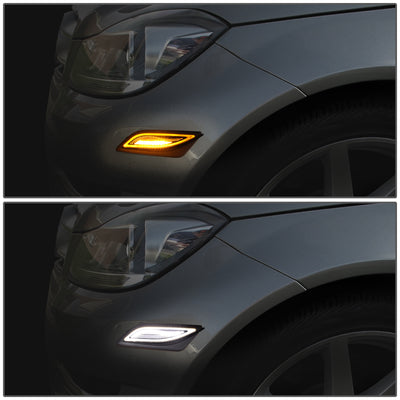 D-Motoring - Side Marker Lights - Clear Lens - Plug-n-play - Pair - Mercedes C180 / C200 / C250 / C300 / C350 - 6