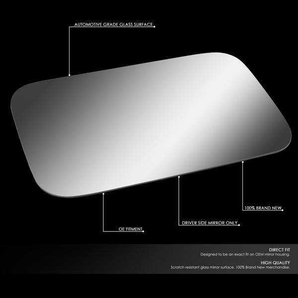 D-Motoring - 84-91 Ford Bronco F150 F250Side View Mirror Glass - Left Side - 2